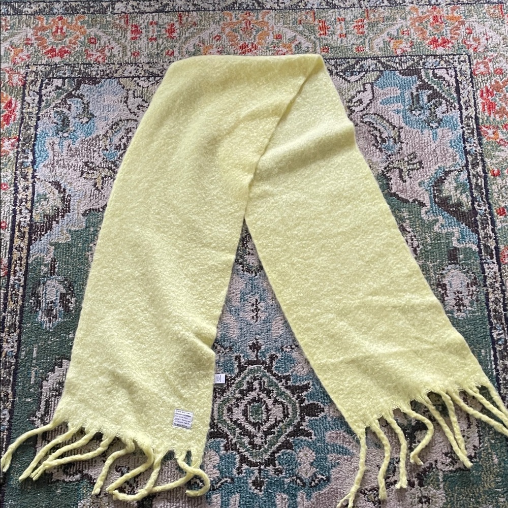 Gorgeous Fringe Yellow Scarf
